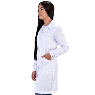 Jaleco Feminino Oxford Com Punho em Oferta na Shopee