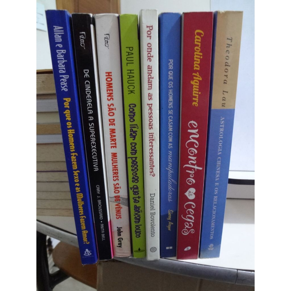 Livros Astrologia Chinesa / Por Que os Homens Fazem Sexo e as Mulheres / De Cinderela a Superexecutiva / Homens são de Marte Mulheres São de Vênus / Como Lidar Com Pessoas que te Deixam Louco e Outros