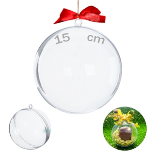 Bola Esfera Acrílica 15 CM Lembrancinha Natal 5 , 10 OU 15 UNIDADES em Oferta na Shopee