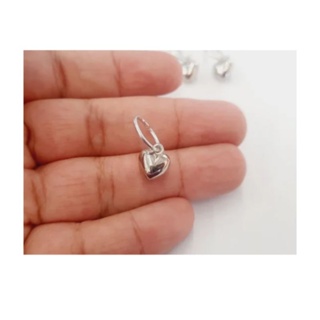 Pingente coração com argola para tranças 10 unidades em Oferta na Shopee