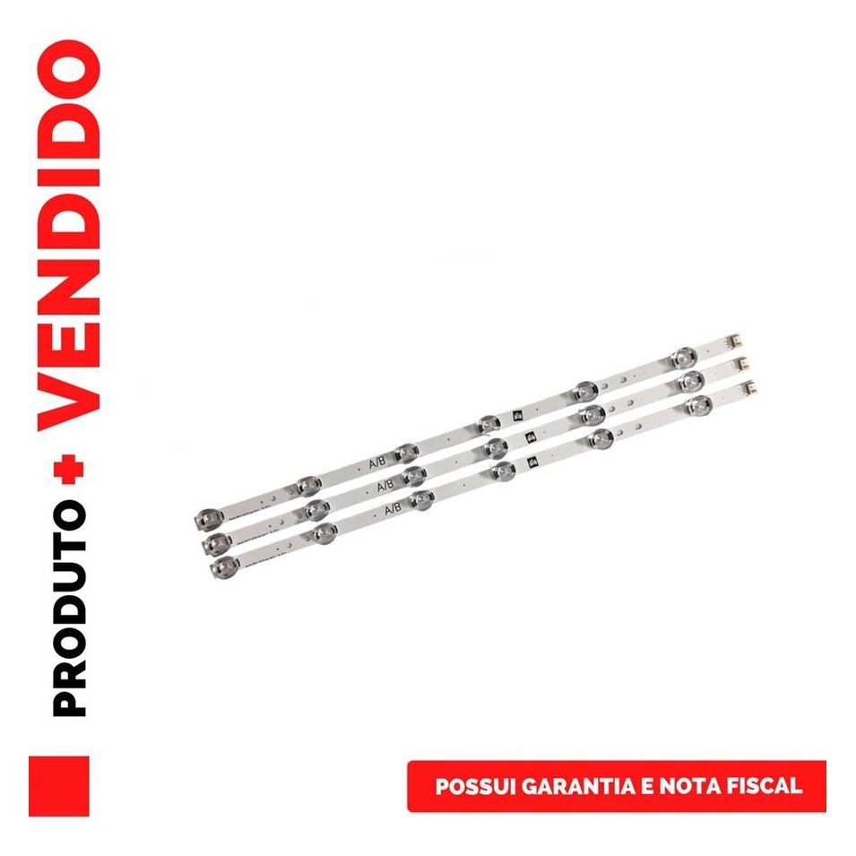 Kit 3 Barra Led 32lb530b 32lb550b 32lb5600 32lb560b 32lb570b
