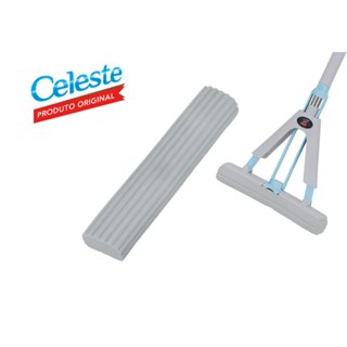 Refil Novo Esfregão Rodo de Espuma Mop Celeste
