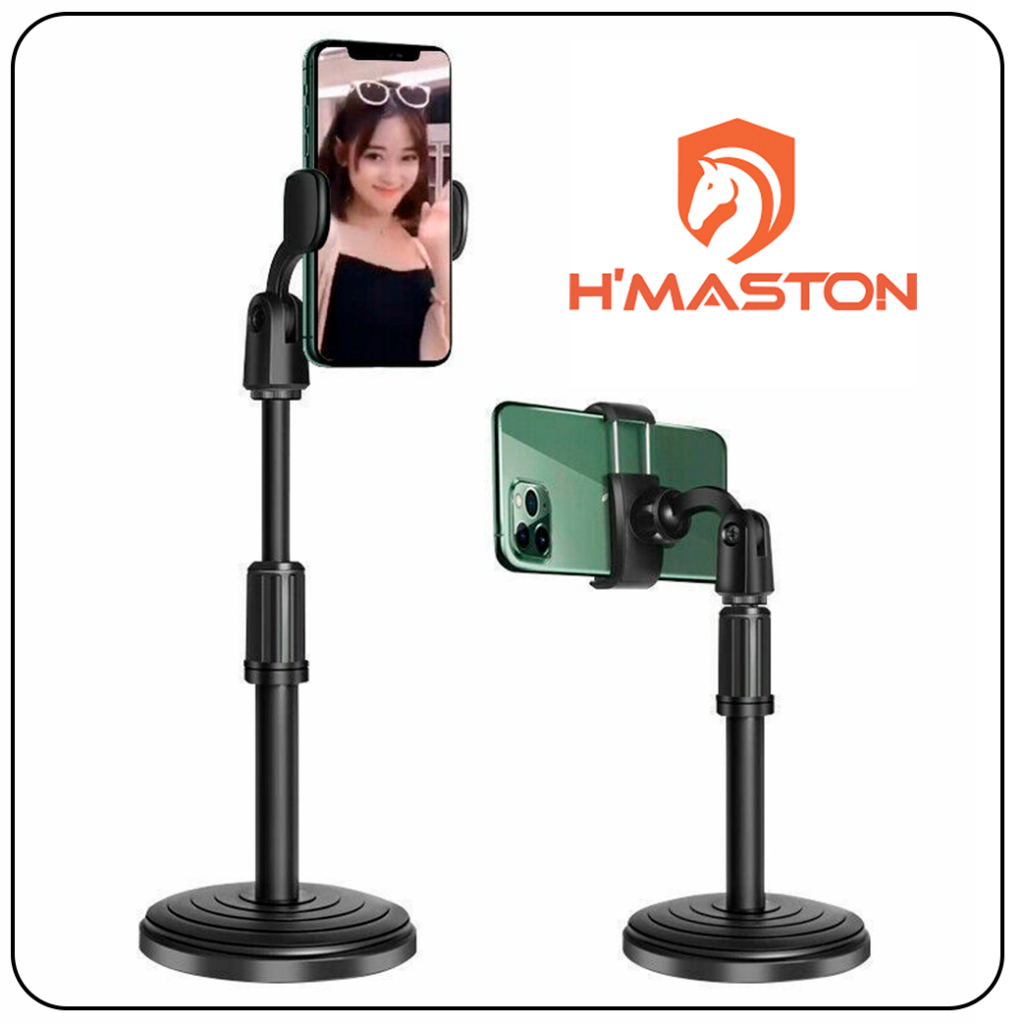 Suporte para Celular Stand H´maston com Base Preto Portátil Selfie