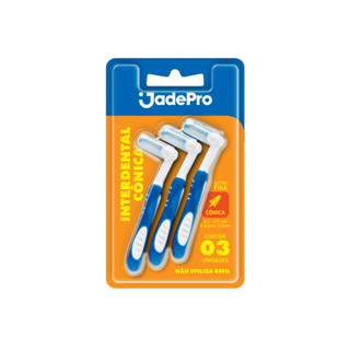 Escova Interdental Extra Fina com 3 unidades JadePro (cônica)