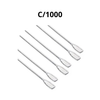1000 palito mexedor para café cappucino 7,5 cm (Transparente)