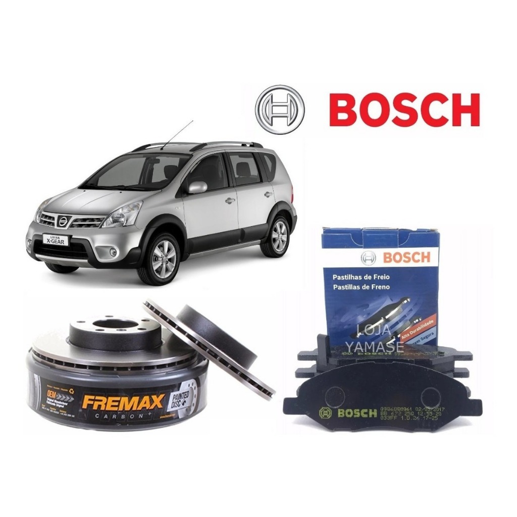 Disco Pastilha Freio Original Bosch Nissan Tiida Livina