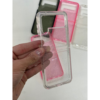 Capa Capinha Case De Luxo Com Glitter Para Samsung Z FLIP3 Z FLIP4 Z FLIP 5 Com Brilho Purpurina