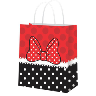 Sacola de Papel Laço Minnie Vermelha 10 Unidades 18x22 Lembrancinha Festa Minnie Mouse em Oferta na Shopee