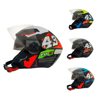 Capacete Para Moto Aberto Fw3 X Open Up 43 Com Óculos Fume