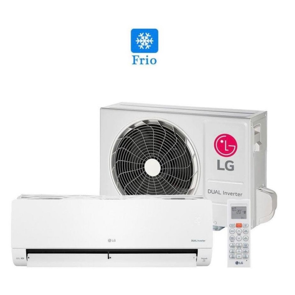 Ar Condicionado Split Inverter LG Hi Wall DUAL Compact 12000 BTUs Frio