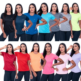 Camiseta Academia Feminina Dry Fit Treino Esportes Parvori em Oferta na Shopee