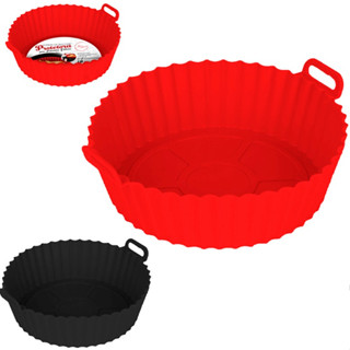 Forma De Silicone Redonda Air fryer Fritadeira 16 cm