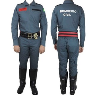 Uniforme Bombeiro Civil Ripstop Manga Longa Verde Petróleo ( GANDOLA E CALÇA)
