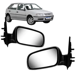 Par Retrovisor Gol Parati Saveiro G3 G4 4 Portas 1999 2000 2001 2002 2003 2004 2005 2006 2007 2008 2009 Sem Controle