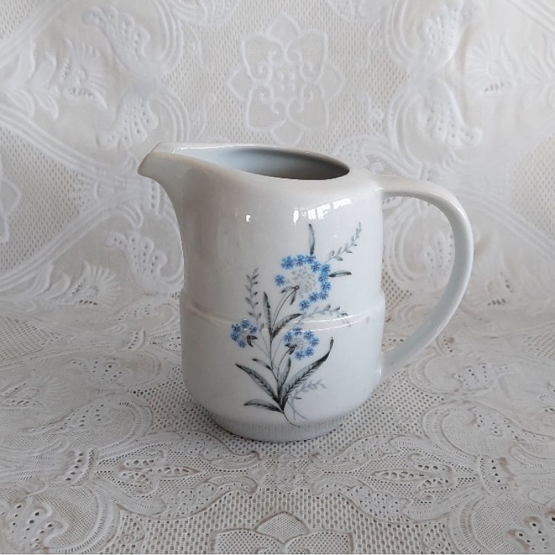 Leiteira / Cremeira Porcelana Pozzani Jundiaí Buquê Floral