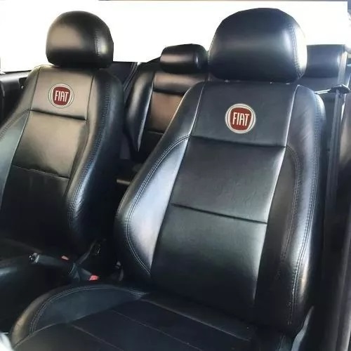 Jogo Capa Couro Sintético Para Bancos Automotivos Carros Fiat Uno - Fiat Palio - Fiat Siena - Fiat Palio Wekeend