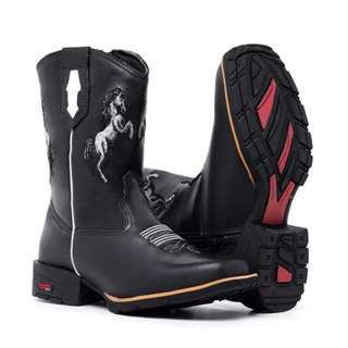 Bota Infantil Masculina Botina Botinha Country Texana Cavalo em Oferta na Shopee
