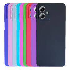 Kit 2X1 Motorola Moto Edge 40 Neo - Capa Silicone Aveludada Colorida + Película Frontal Ceramica 9D