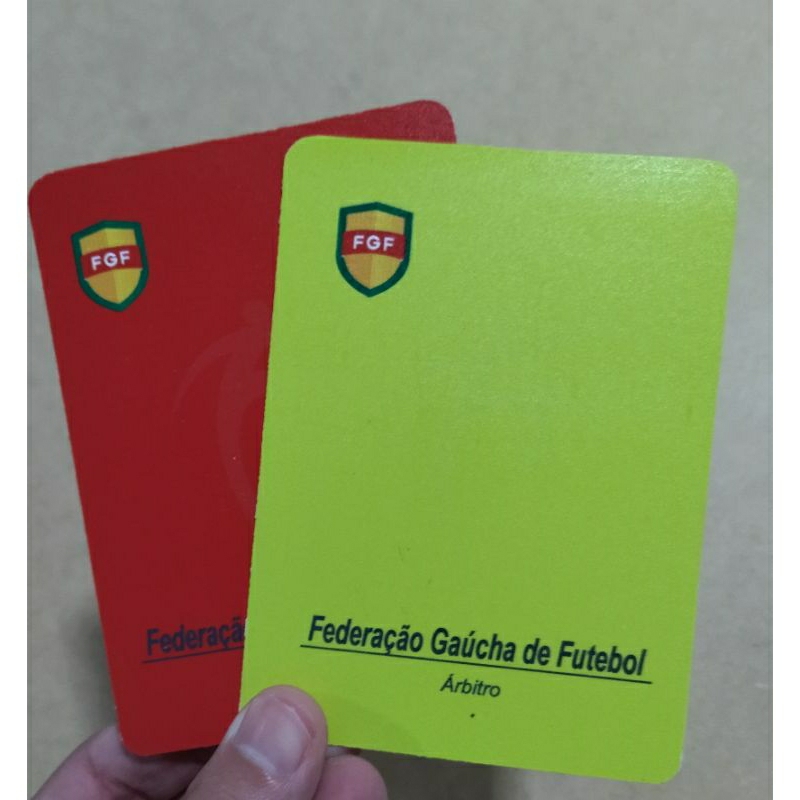 CARTÕES FUTEBOL Amarelo/Vermelho