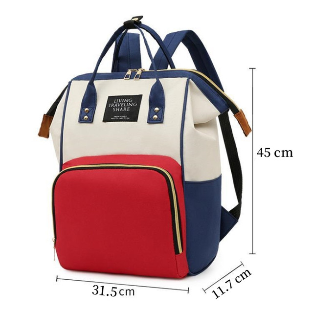 【Opção】Três Cores 45x31 Bolsa Mochila Maternidade Multifunção + Carteiras Fibra De Carbono Porta-Cartões Masculina Marca