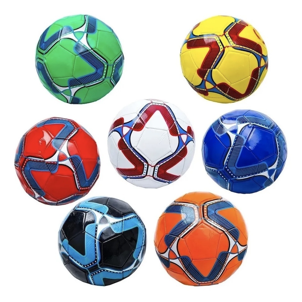 Kit Com 10 Bola De Futebol Campo Couro Sintético Número 2/Número 5