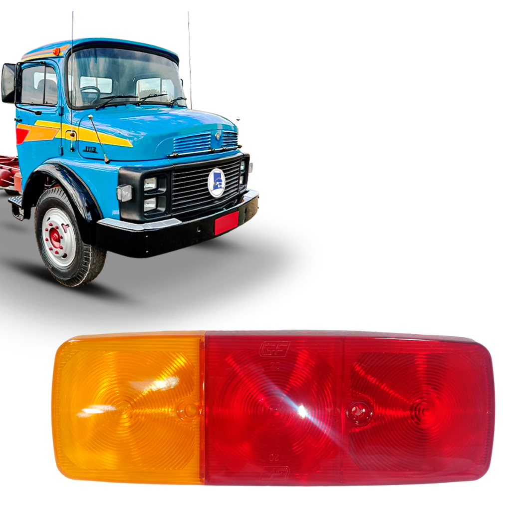 LENTE LANTERNA TRASEIRA BICOLOR UNIVERSAL ÔNIBUS VANS CAMINHÕES MB 608 1113 1313 1513 1519 ATÉ 1988 em Oferta na Shopee