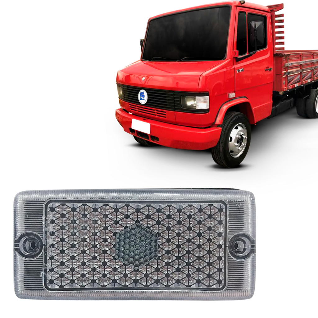 LANTERNA LATERAL SETA DIRECIONAL DO CAMINHÃO MB "BICUDINHO" 708 709 710 910 912 914 DE 2003 A 2012