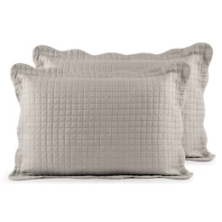 Kit 2 Porta Travesseiros Matelasse Pastilhas 70x50cm 150 Fios Percal Matelado com Abas Americanas