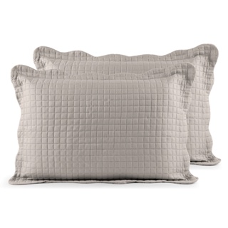 Kit 2 Porta Travesseiros Matelasse Pastilhas 70x50cm 150 Fios Percal Matelado com Abas Americanas em Oferta na Shopee