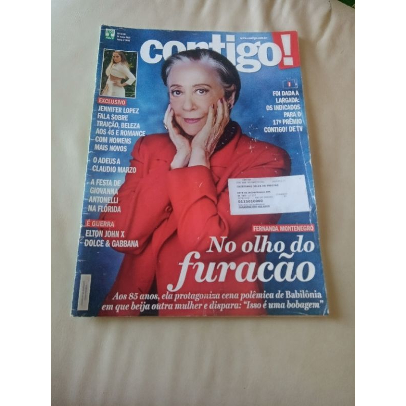revista contigo Fernanda Montenegro jlo Lopez Cláudio marzo Elton Antonelli Xuxa Lancellotti Sarah Parker Paulo Coelho Thiago Rodrigues Roberts gere Leila Diniz Pantanal
