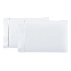 Kit Par de Fronhas King 50x90cm 400 Fios Ponto Palito
