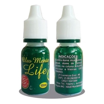 Óleo De Menta Extra Forte Life 10ml