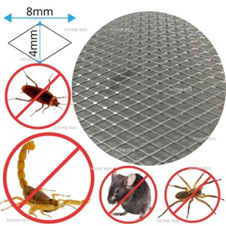 Tela Anti Escorpiões e Insetos - 15cm x 50cm para Ralos e Grelhas Pluviais em Alumínio Não Desfia - Ficone em Oferta na Shopee