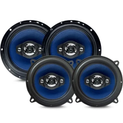 Kit 4 Alto Falantes 6 E 5 220 Rms Kicks Direct Pcd Som Carro