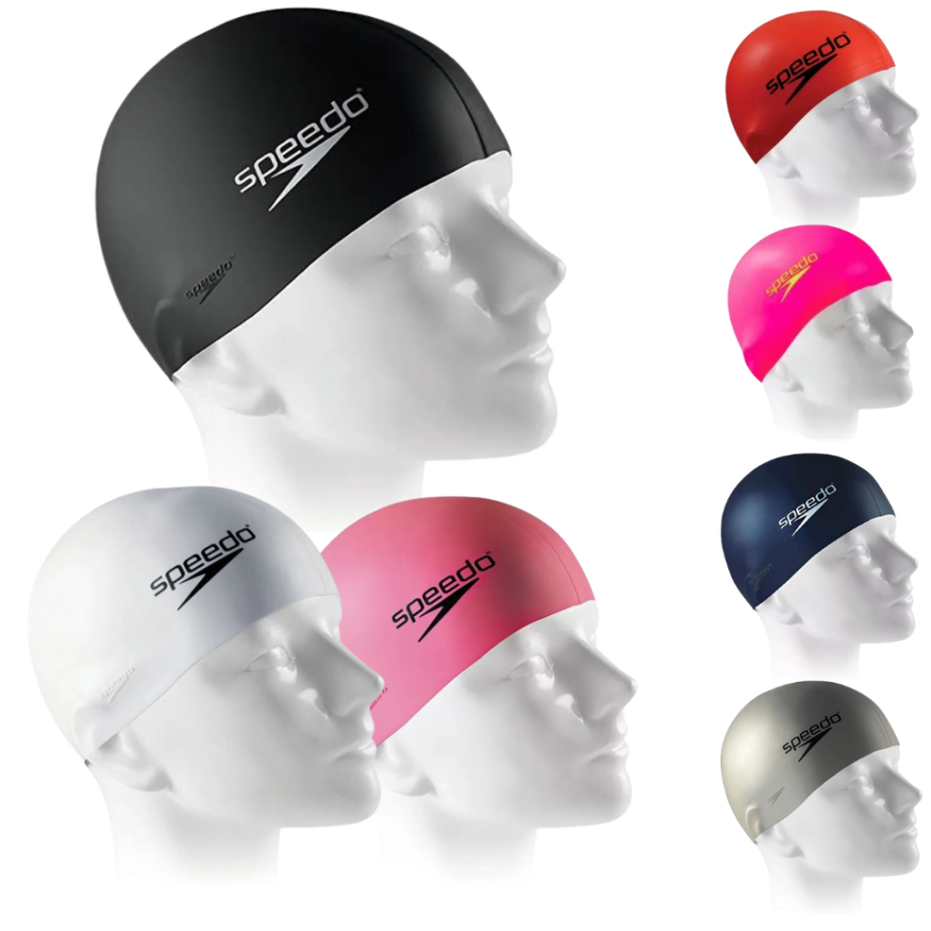 Touca Natação Speedo Flat Swin Cap Adulto Juvenil Silicone Hidroginástica