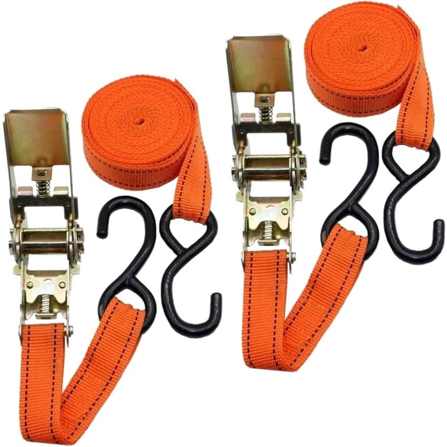 Kit Com 2 Catraca + 2 Cinta Amarração 4,5 metros Cada