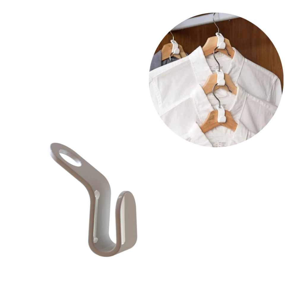 Gancho para cabide em cascata para guarda roupa