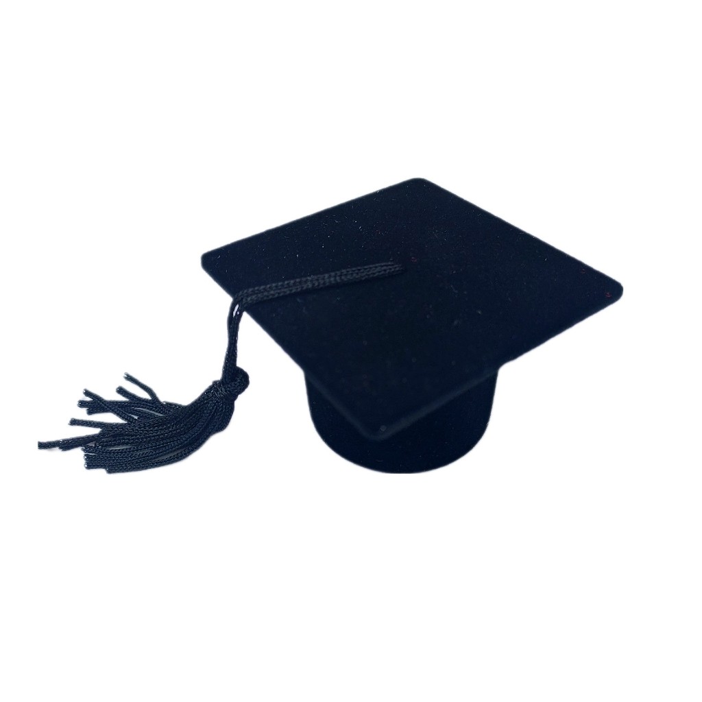 Caixinha Veludo Formato Cartola para anel de Formatura (8088)Kit 24 unidades Estojo