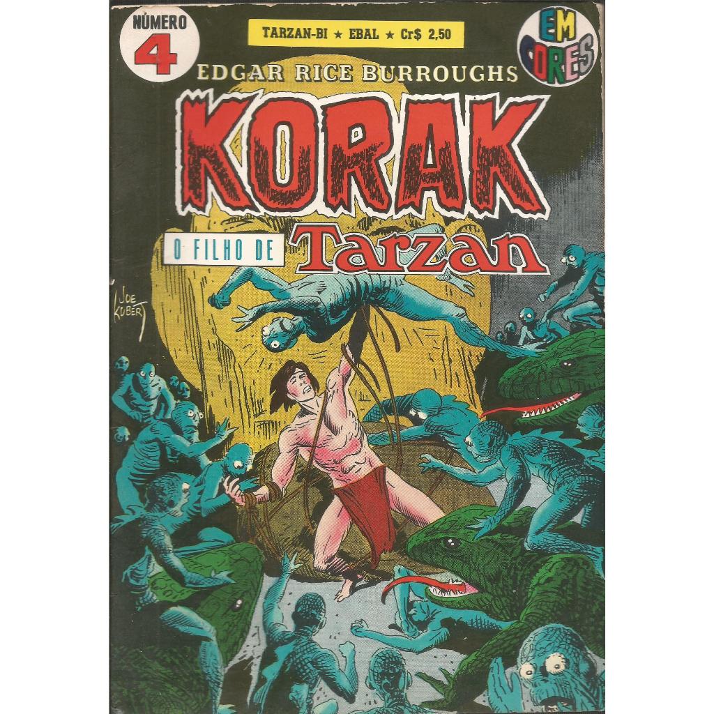 Hq Korak O Filho De Tarzan N° 04 Em Cores Editora Ebal