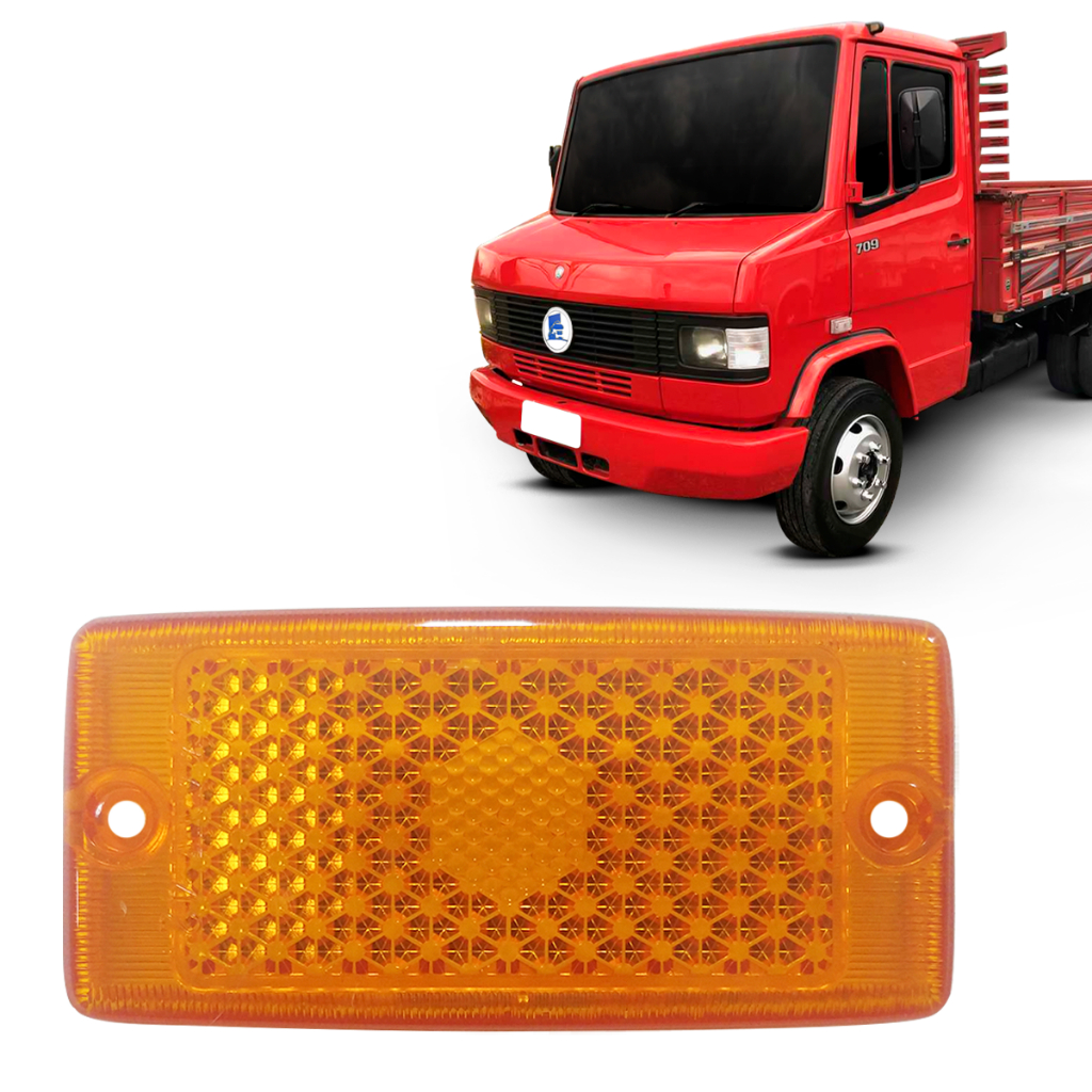 LENTE LANTERNA LATERAL SETA PISCA CAMINHÃO MB 709 710 712 910 912 914 em Oferta na Shopee