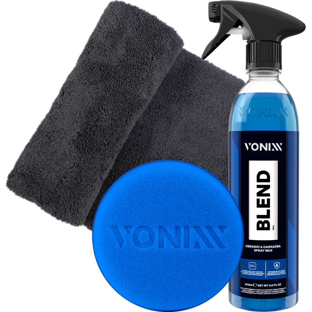 Cera Blend Spray Vonixx + Toalha Felpuda 410gsm + Aplicado de Espuma - Spare Parts and Accessories for Vehicles