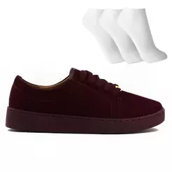 Tênis Vizzano Básico Casual Feminino + 3 Pares de Meias 100% Original Com Nota Fiscal e Garantia