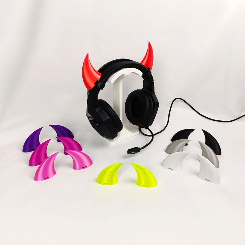 Chifre Devil para Headset | Acessórios para Fones de Ouvido | Chifrinhos para HeadSet
