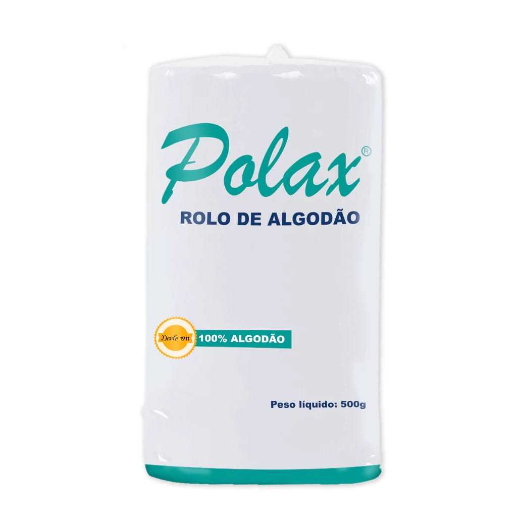 Algodão Hidrófilo Multiuso Polax Rolo 500G