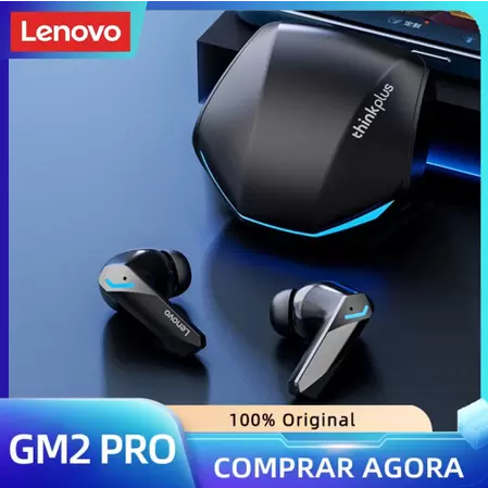 GM2 Pro Lenovo Live Pods Original Fone de Ouvido Bluetooth Gamer Sem fio em Oferta na Shopee