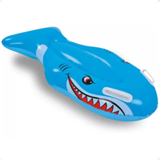 Prancha Boia Inflável Infantil Para Piscina Tubarão Verão Brincadeira em Oferta na Shopee