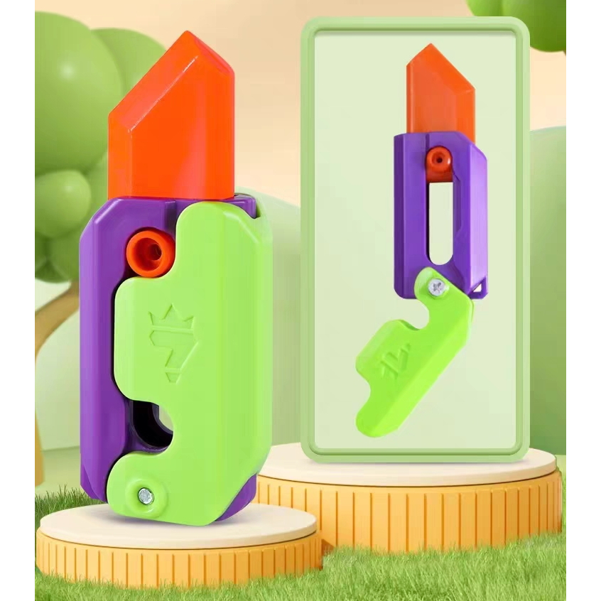 TIKTOK 3D IMPRESSAO Gravity cub jumping small radish knife mini modelo