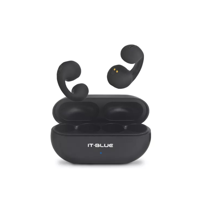 Fone de ouvido estéreo sem fio Bluetooth 5.3 earcuffs condução ossea