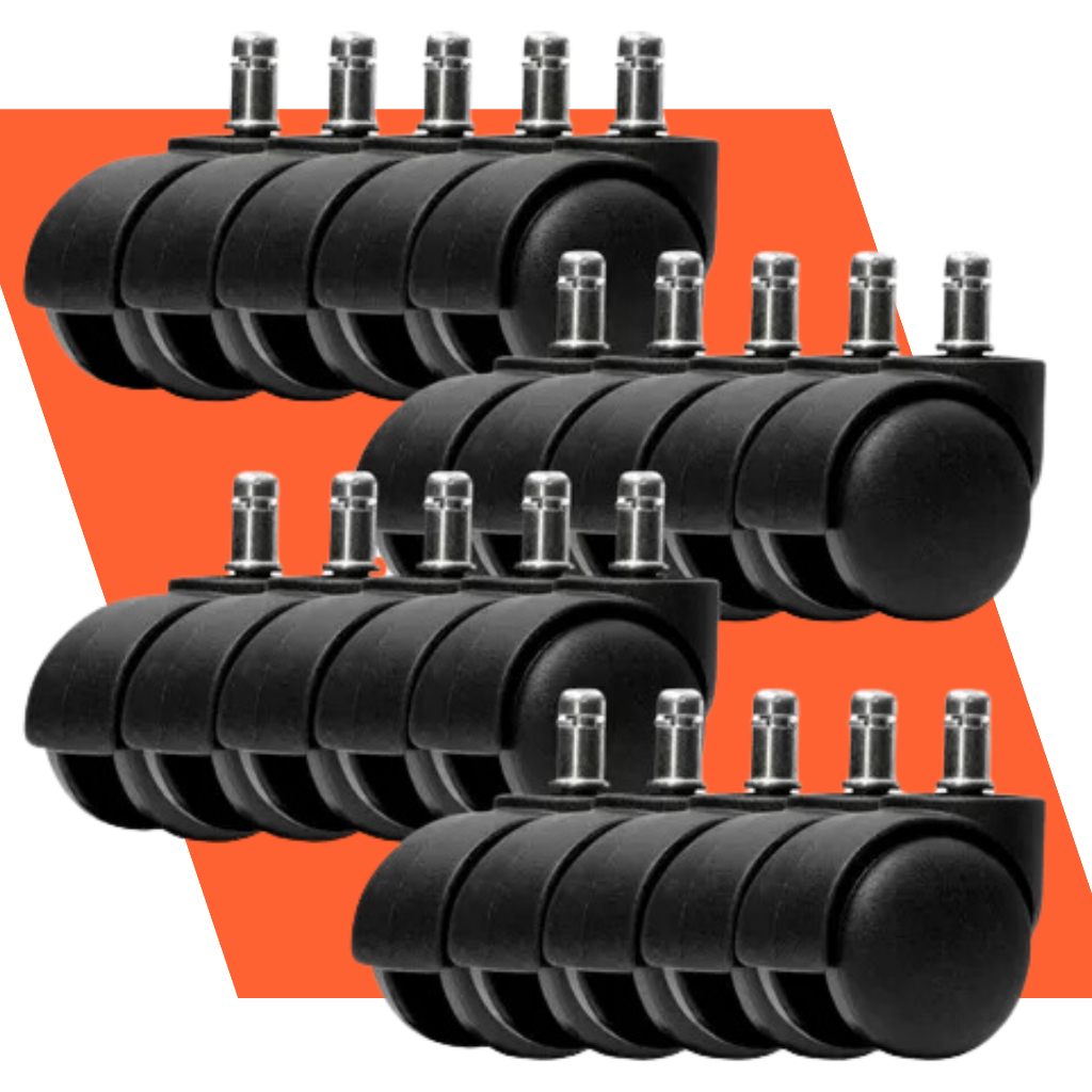 20 Unidade Roda Rodinha Rodízio de Nylon Beltools Reposição Cadeira Escritório Giratória Cadeira Gamer Anti Risco Anti-ruído Resistente — R$ 145,90 em Shopee