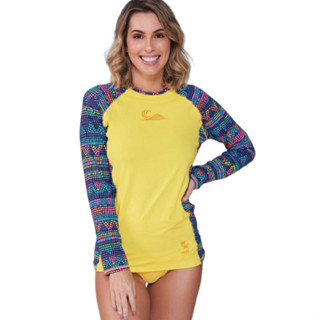 Blusa Feminina HMR Manga Longa Estampada Proteção FPS 50+ malha